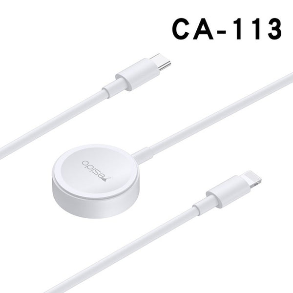 YESIDO CA113 Type C to 2 in 1 Magnetic Wireless Charger for Mobile Phone and Watch