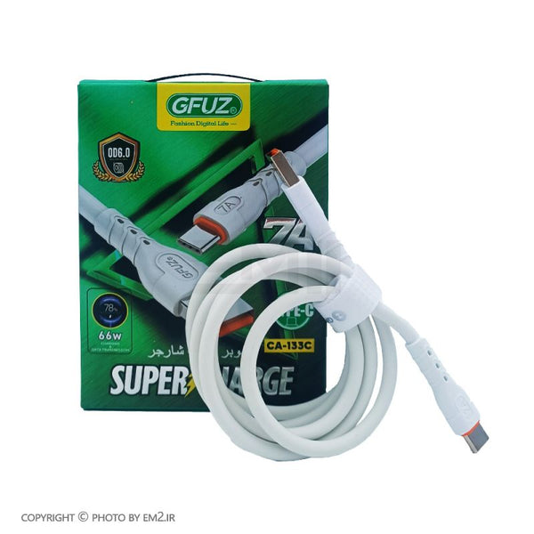 Cable Usb-C Vers Usb-C Charge Et Données Ca-133C Max 7A - 66W Super Charge Ca-133C Usb-C
