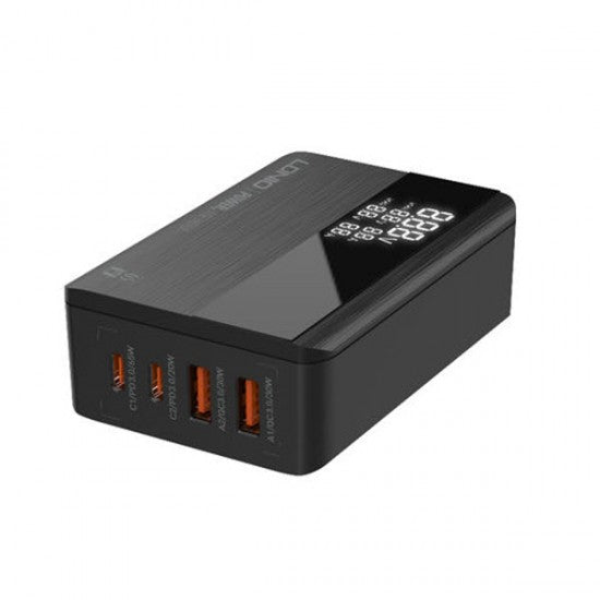 Chargeur LDNIO  2 Ports Usb Charge Rapide 30W + 2 Ports Usb-C Super Ch