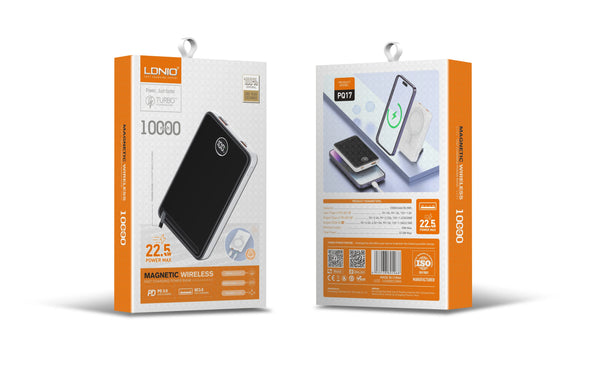 LDNIO 10000mAh Magnetic Wireless Power Bank PQ17